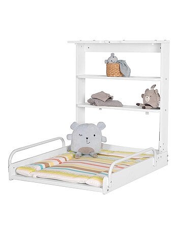 Table à langer murale rabattable + Matelas 'Dschungelbaby' - ROBA