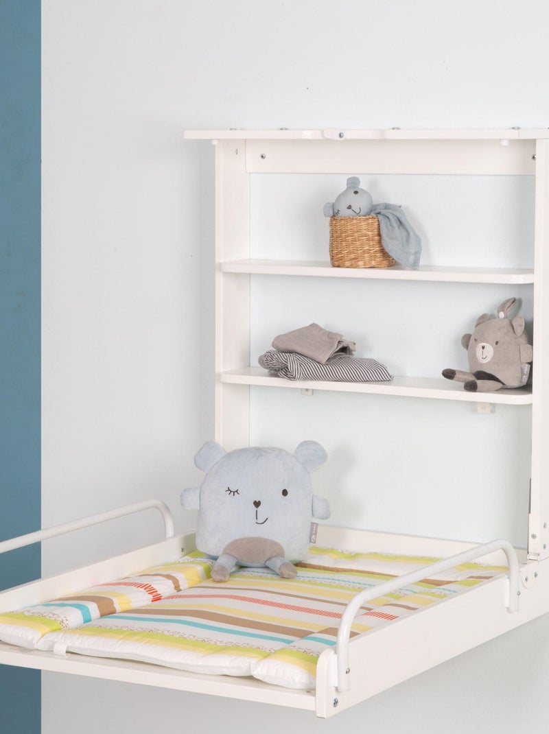 Table à langer murale rabattable + Matelas 'Dschungelbaby' - ROBA Blanc - Kiabi