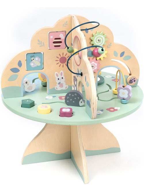 Table d'activités bois arbre d'éveil montessori mamabrum - Kiabi