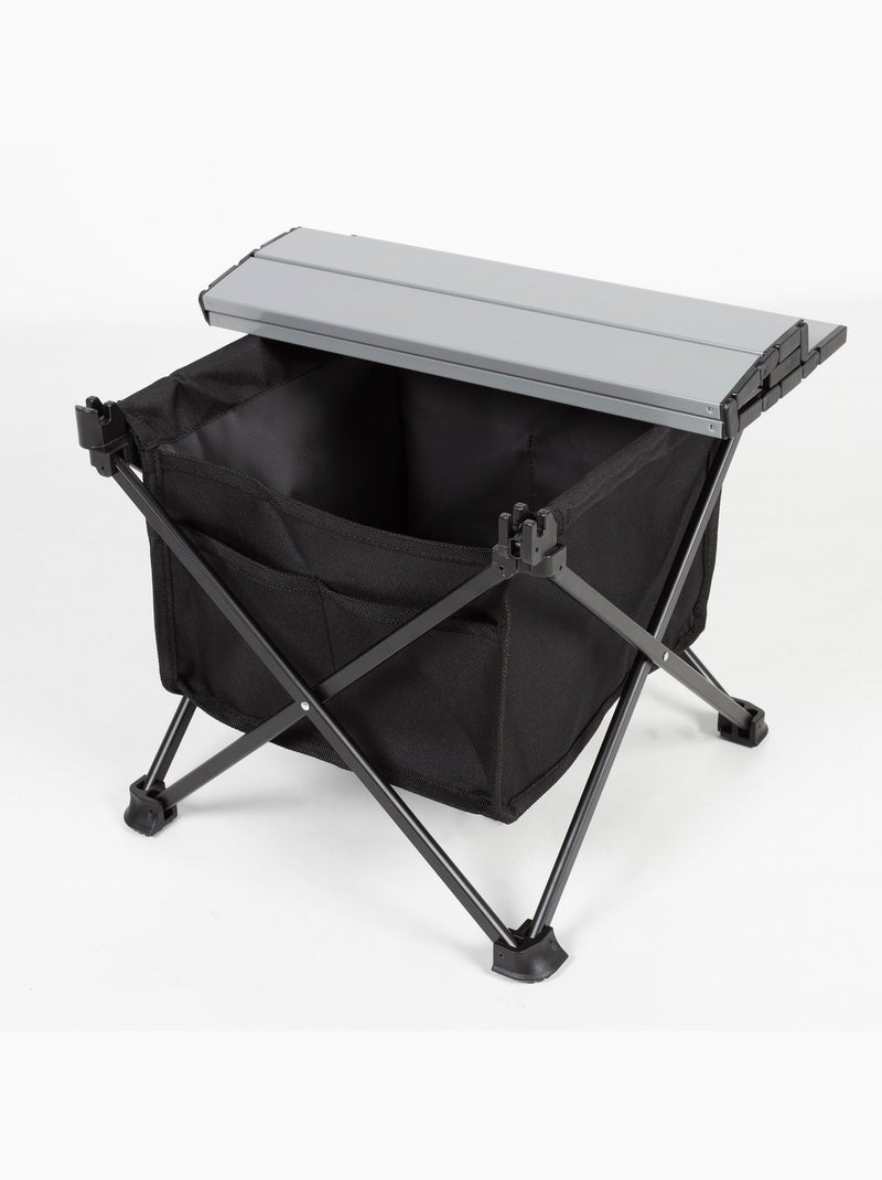 Table d'appoint de camping pliante avec sac de rangement et poche aktive Gris - Kiabi
