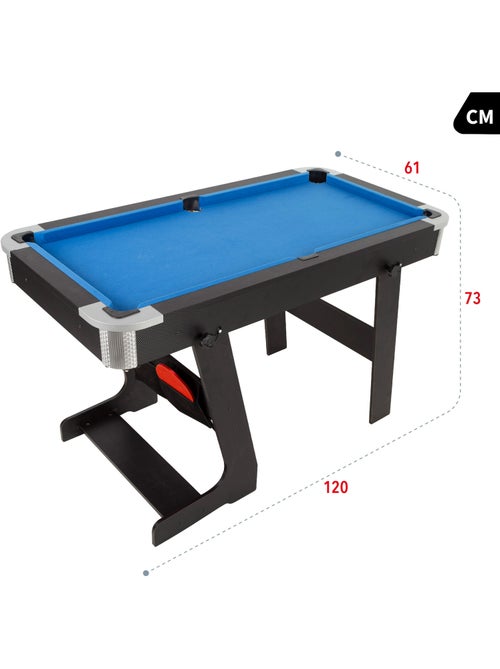 Table de billard et de ping-pong pliante 120x61x73 cm cb games - Kiabi Table de billard et de ping-pong pliante 120x61x73 cm cb games - Kiabi