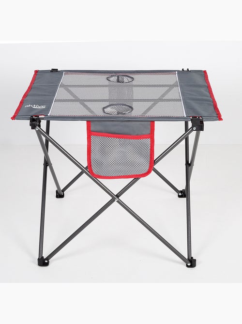 Table de camping pliante avec porte-gobelets et poche aktive - Kiabi Table de camping pliante avec porte-gobelets et poche aktive - Kiabi