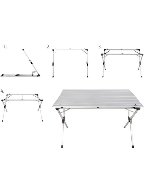 Table de camping pliante en aluminium aktive camping - Kiabi Table de camping pliante en aluminium aktive camping - Kiabi