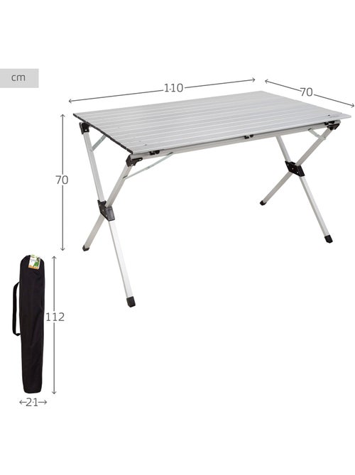 Table de camping pliante en aluminium aktive camping - Kiabi Table de camping pliante en aluminium aktive camping - Kiabi