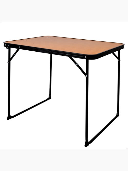 Table de camping pliante en bambou avec poignée de transport aktive - Kiabi Table de camping pliante en bambou avec poignée de transport aktive - Kiabi