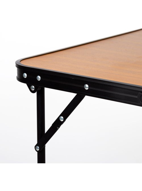 Table de camping pliante en bambou avec poignée de transport aktive - Kiabi Table de camping pliante en bambou avec poignée de transport aktive - Kiabi