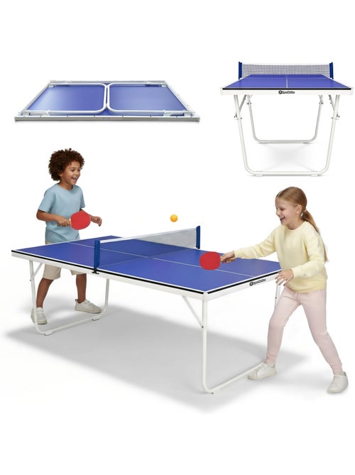 Table de ping-pong hypermotion pliable et portable – kit complet intérieur enfants et adultes - Kiabi Table de ping-pong hypermotion pliable et portable – kit complet intérieur enfants et adultes - Kiabi
