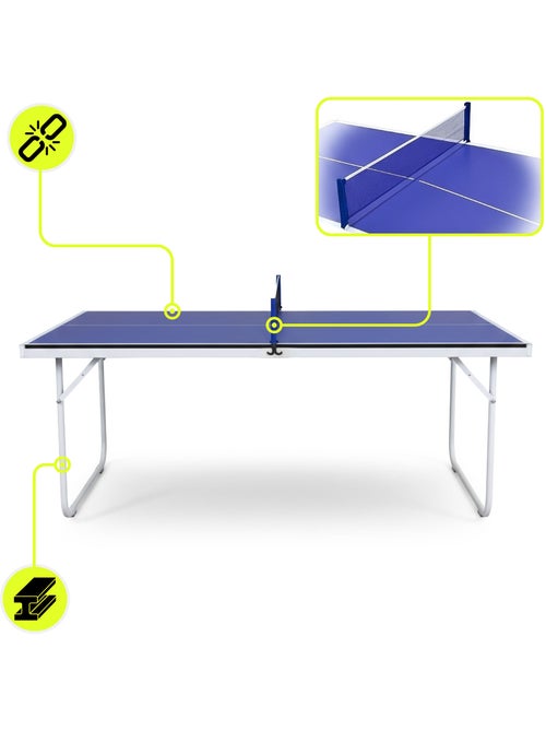 Table de ping-pong hypermotion pliable et portable – kit complet intérieur enfants et adultes - Kiabi Table de ping-pong hypermotion pliable et portable – kit complet intérieur enfants et adultes - Kiabi