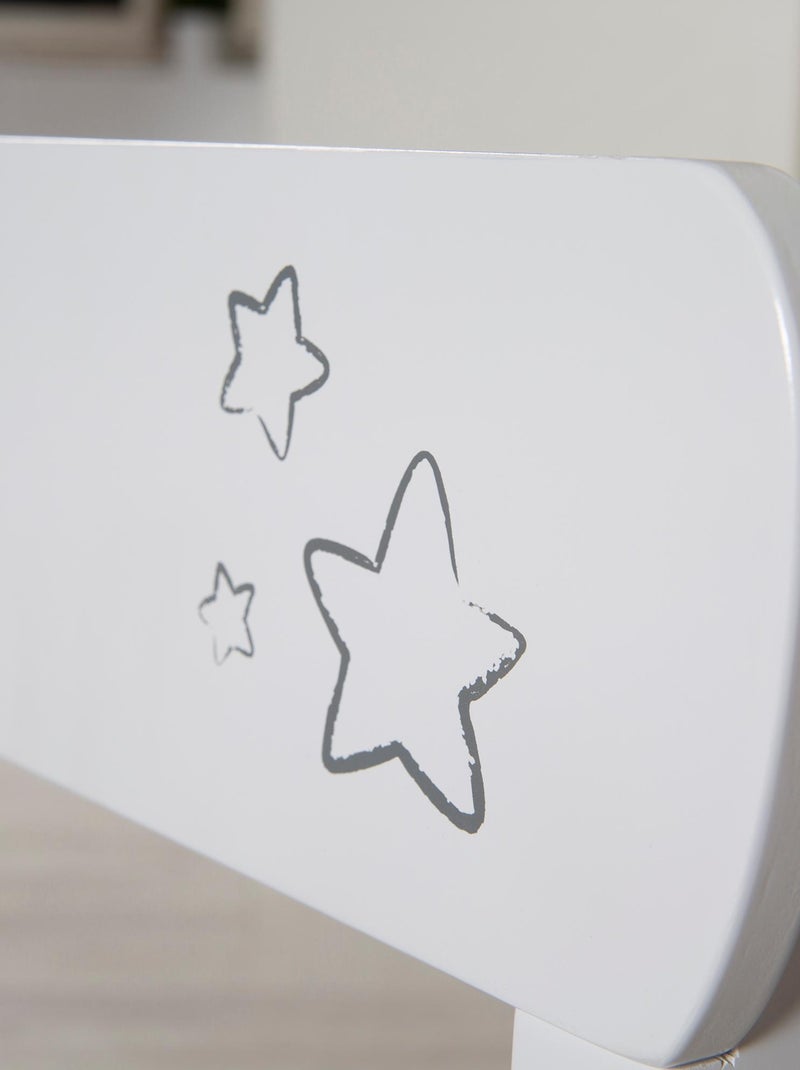 Table enfant + 2 chaises en bois motif étoile 'Little Stars' ROBA Blanc Gris Blanc - Kiabi