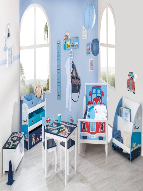 Table enfant + 2 chaises en bois motif voitures 'Rennfahrer' ROBA - Kiabi Table enfant + 2 chaises en bois motif voitures 'Rennfahrer' ROBA - Kiabi