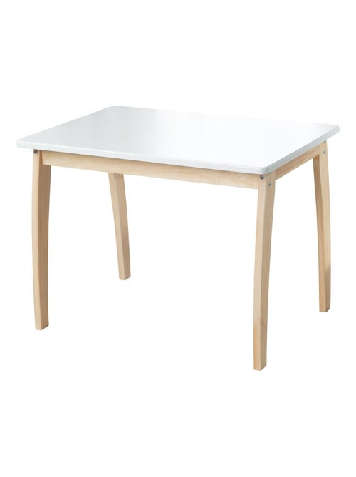 Table enfant rectangulaire en bois massif ROBA - Kiabi Table enfant rectangulaire en bois massif ROBA - Kiabi