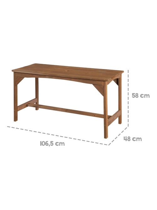 Table et bancs de jardin pour enfants avec parasol et 2 coussins 'Roba outdoor+' - Kiabi