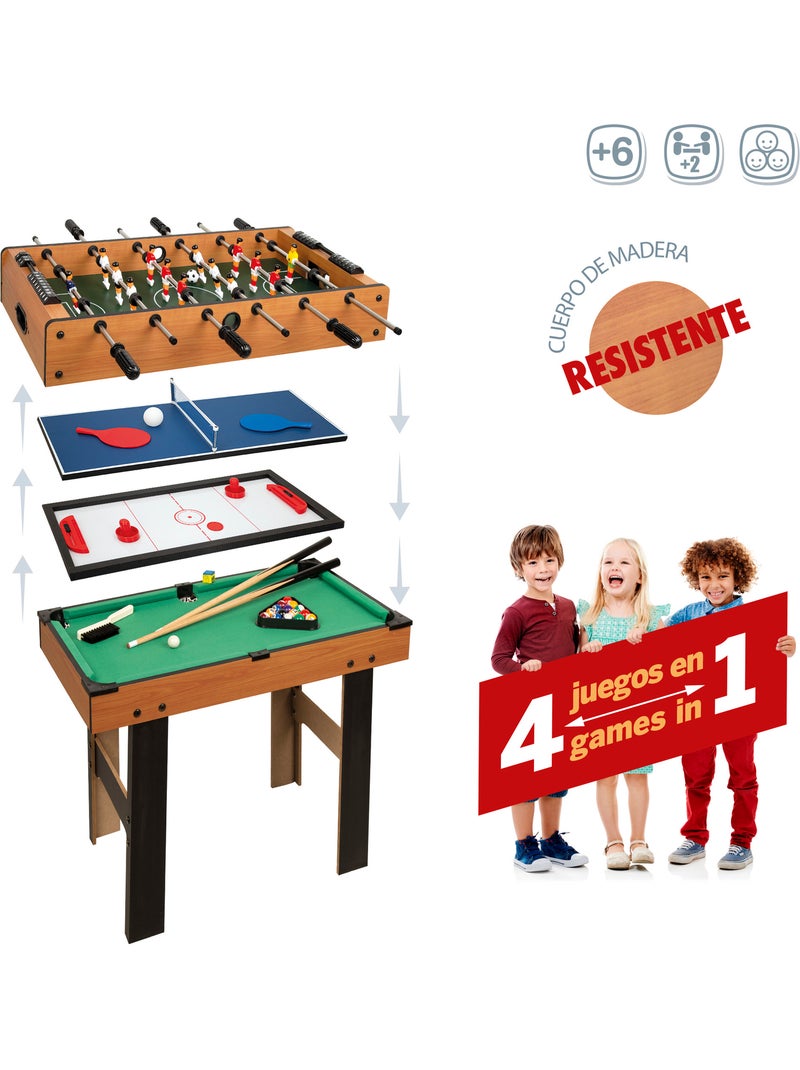 Table multijeux 4 en 1 avec pieds cb games N/A - Kiabi