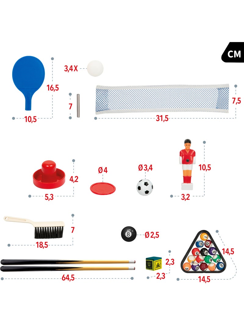 Table multijeux 4 en 1 avec pieds cb games N/A - Kiabi
