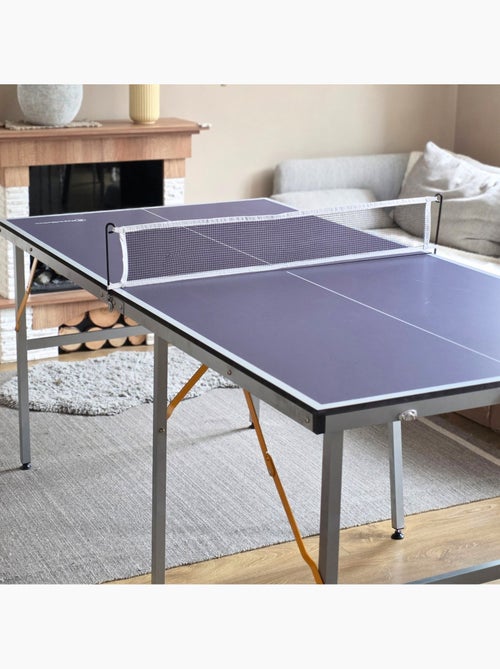 Table ping-pong hypermotion pliable portable 180x92 - filet 2 raquettes 3 balles - Kiabi Table ping-pong hypermotion pliable portable 180x92 - filet 2 raquettes 3 balles - Kiabi