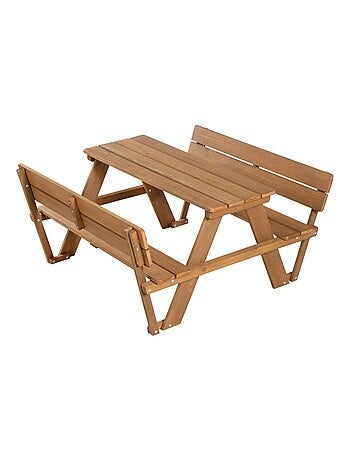 Table pique-nique enfants avec bancs à dossier 'Roba picnic for 4'
