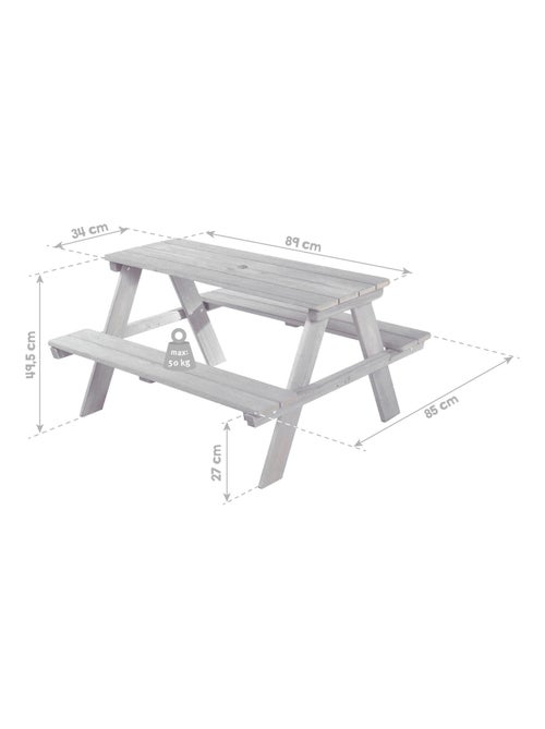 Table pique-nique enfants 'Roba picnic for 4' - Kiabi