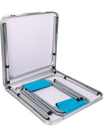 Table pliante réglable en hauteur avec 4 tabourets aktive