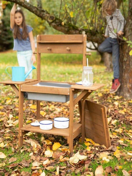 Table sable et eau en bois massif résistant 'Midi' ROBA - Kiabi