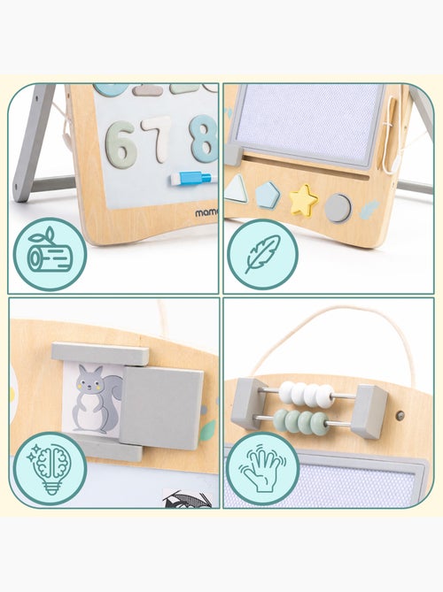 Tableau éducatif en bois 2 en 1 magnétique double face mamabrum dès 3 ans - Kiabi Tableau éducatif en bois 2 en 1 magnétique double face mamabrum dès 3 ans - Kiabi
