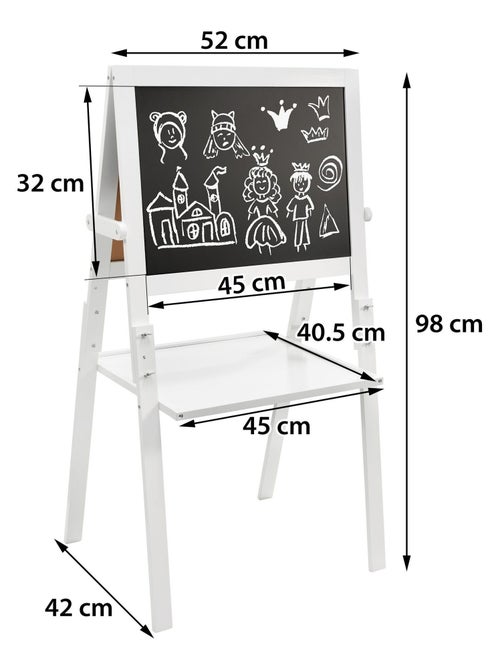Tableau enfant double face magnétique et craie mamabrum - Kiabi Tableau enfant double face magnétique et craie mamabrum - Kiabi