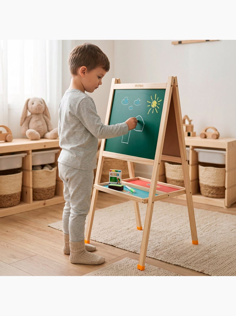 Tableau noir en bois woomax 2 en 1 40x43x77 cm N/A - Kiabi