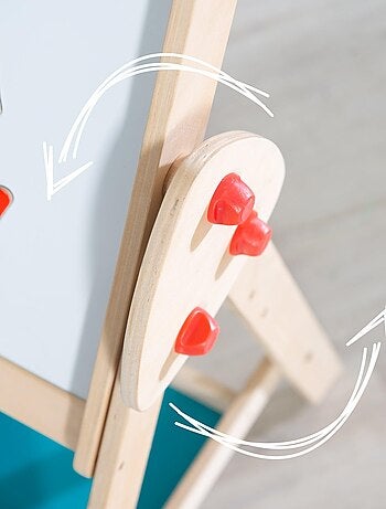 Tableau pivotant double face avec tabouret 'Fuchs und Eule' ROBA