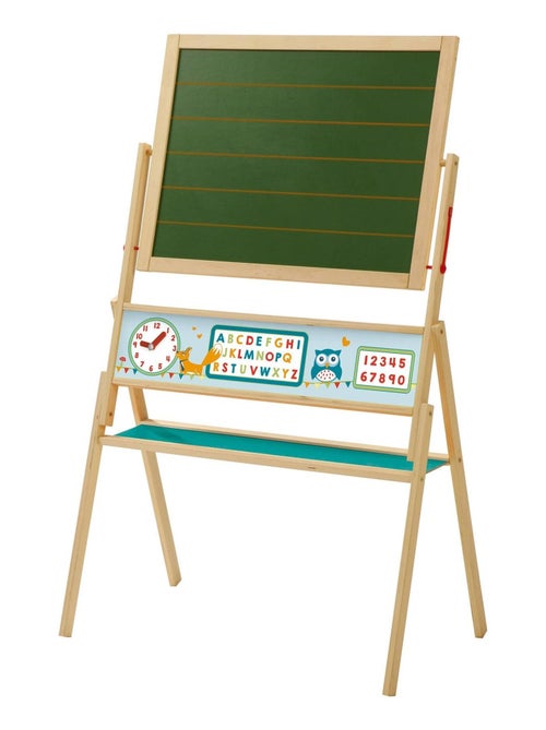 Tableau rotatif double face craie et magnétique 'ABC Eule' ROBA - Kiabi