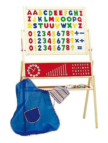 Tableau rotatif double face craie et magnétique pour enfant + accessoires ROBA