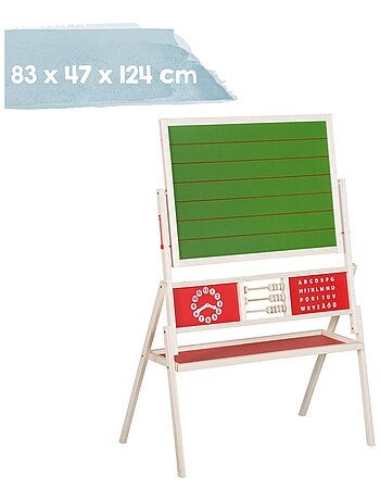 Tableau rotatif face craie et face magnétique avec boulier ROBA