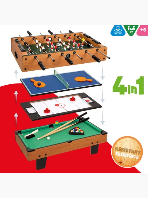 Tabletop multijeux 81x43x27 cm 4 en 1 cb games - Kiabi Tabletop multijeux 81x43x27 cm 4 en 1 cb games - Kiabi