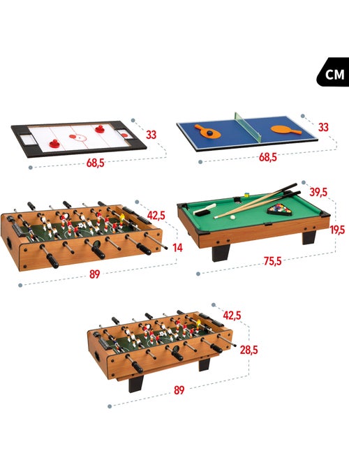 Tabletop multijeux 81x43x27 cm 4 en 1 cb games - Kiabi Tabletop multijeux 81x43x27 cm 4 en 1 cb games - Kiabi