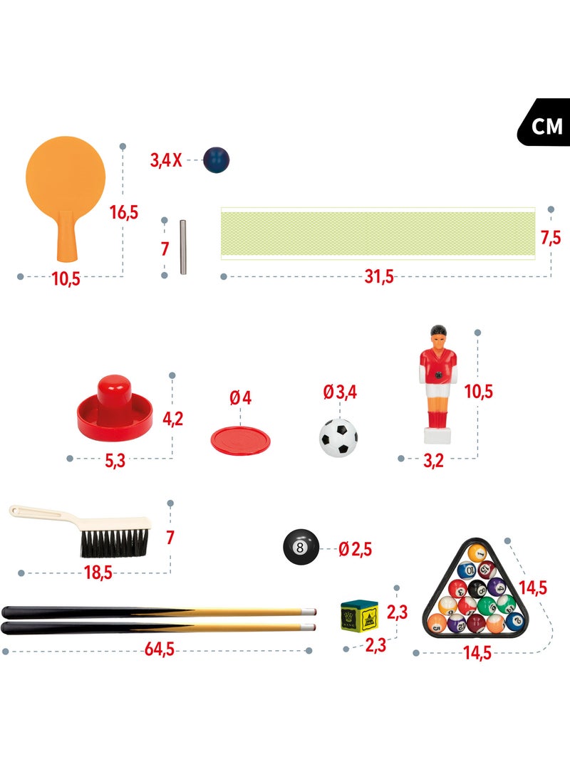 Tabletop multijeux 81x43x27 cm 4 en 1 cb games N/A - Kiabi