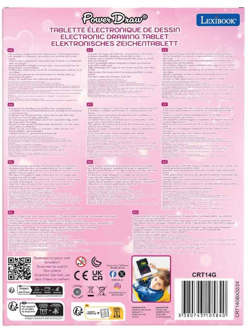 Tablette à dessins e-ink multicolore N/A - Kiabi
