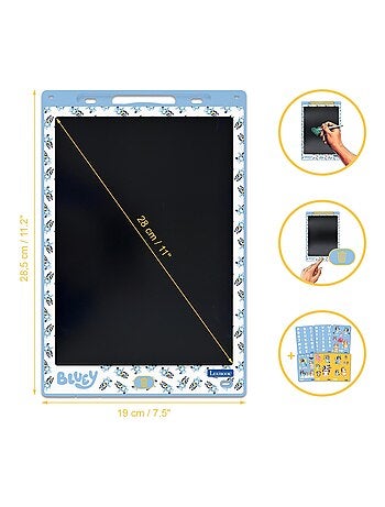 Tablette à dessins électronique multicolore bluey