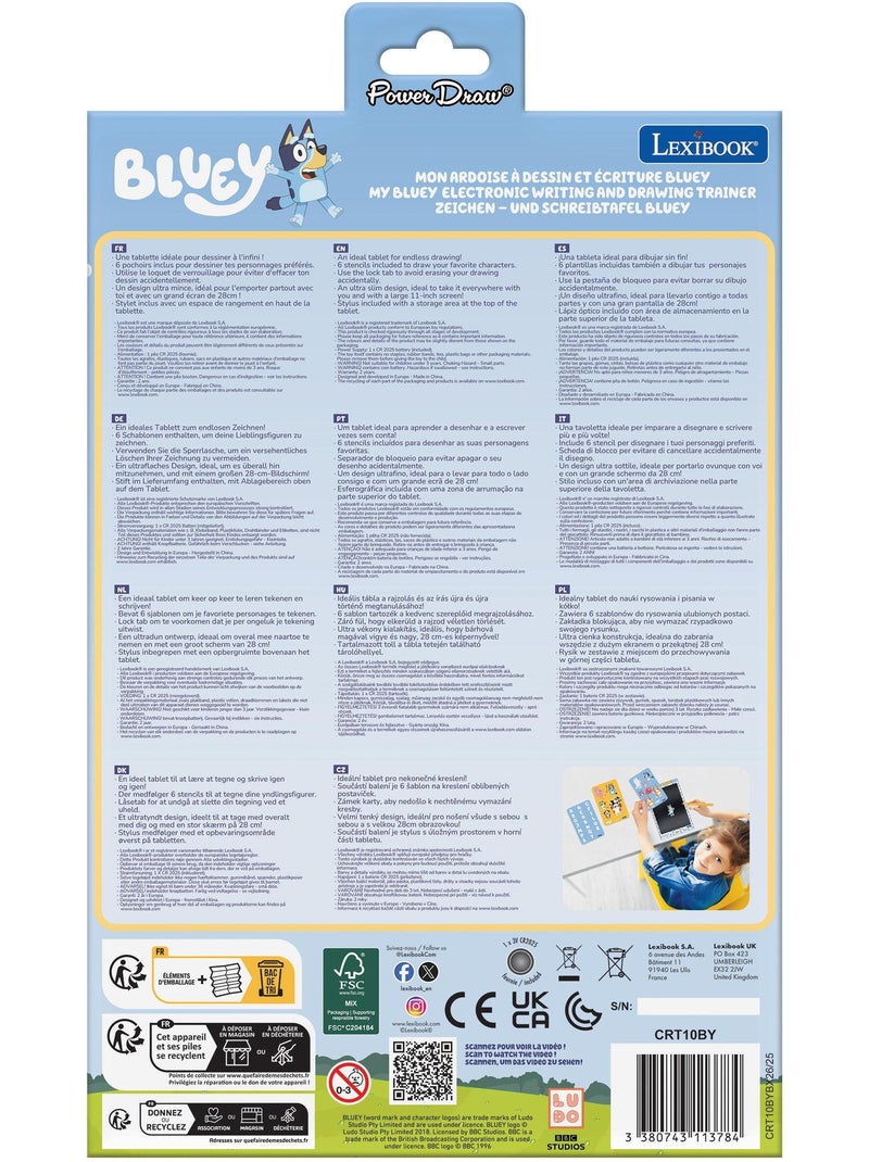 Tablette à dessins électronique multicolore bluey N/A - Kiabi