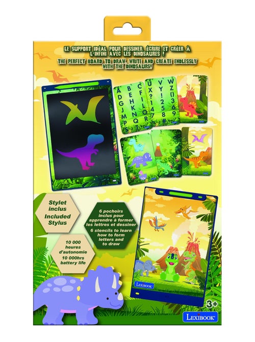 Tablette à dessins électronique multicolore dinosaures - Kiabi Tablette à dessins électronique multicolore dinosaures - Kiabi