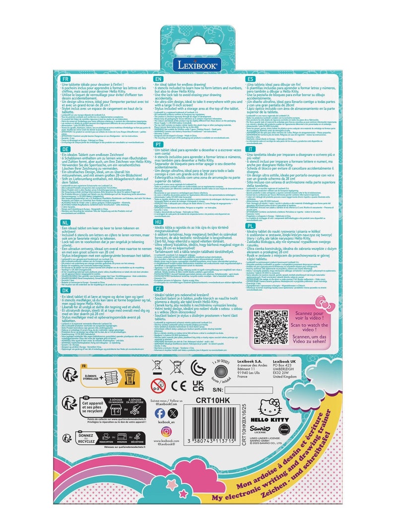 Tablette à dessins électronique multicolore hello kitty N/A - Kiabi