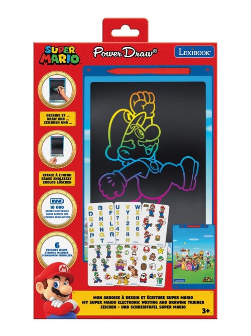 Tablette à dessins électronique multicolore mario - Kiabi Tablette à dessins électronique multicolore mario - Kiabi