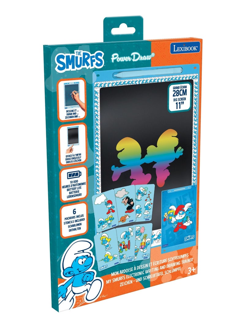 Tablette à dessins électronique multicolore schtroumpfs N/A - Kiabi