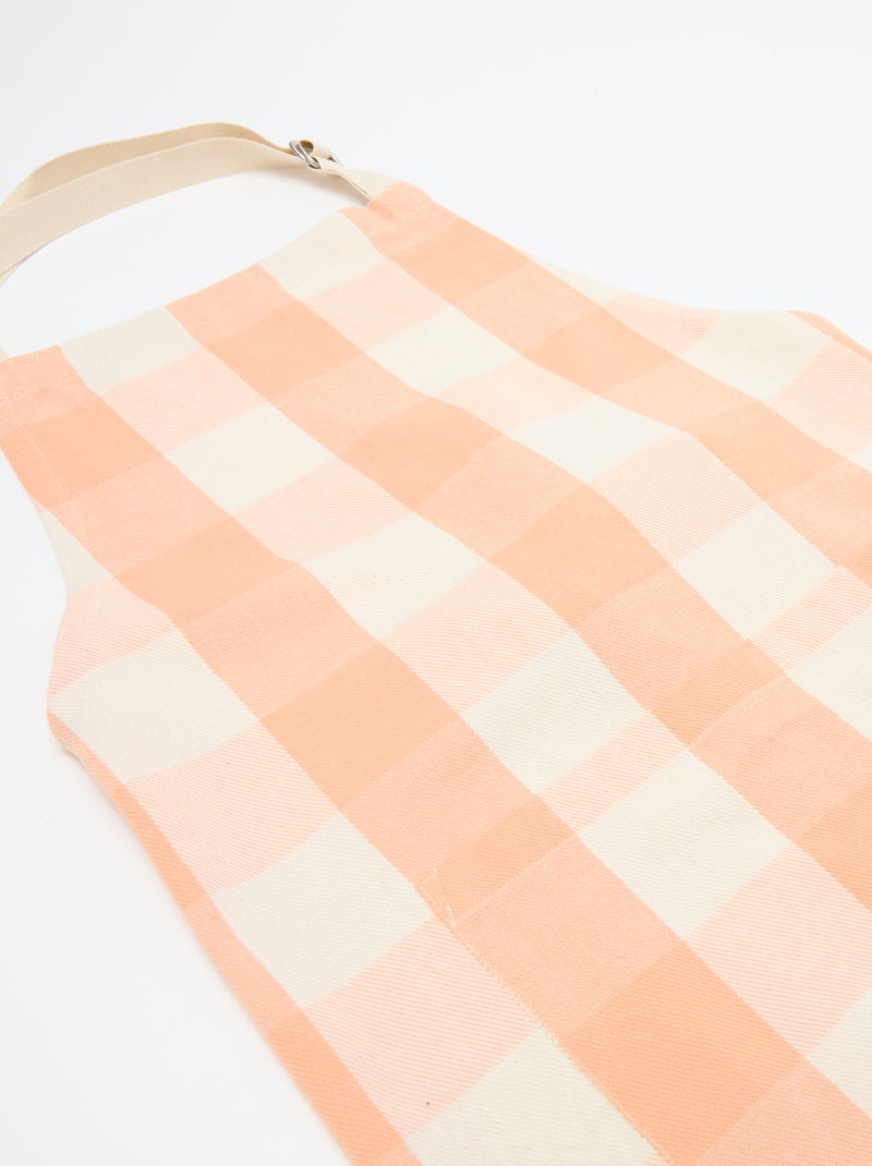 Tablier à carreaux - KIABI Home Orange - Kiabi