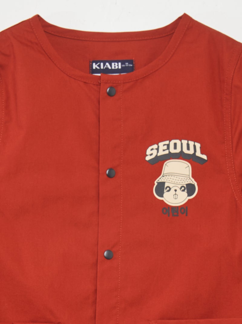 Tablier à coupe droite Rouge - Kiabi