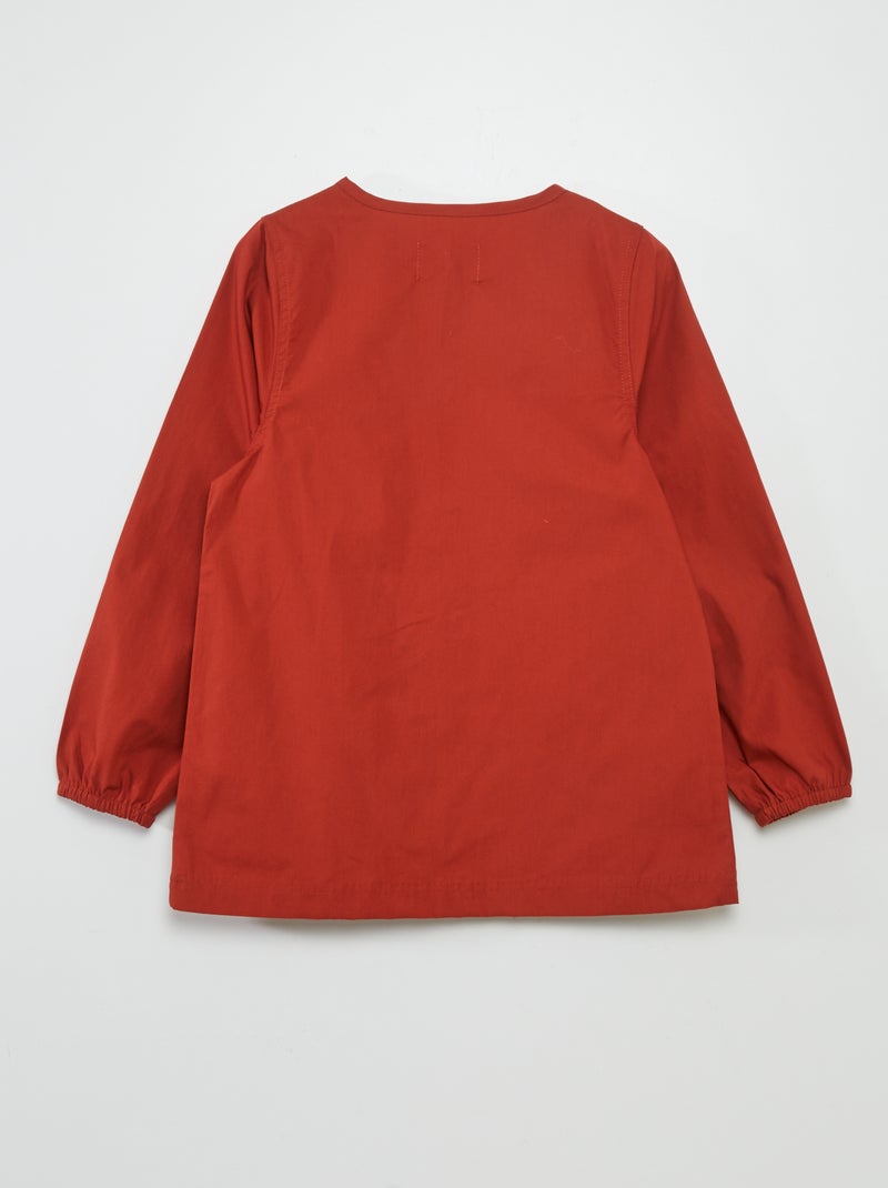 Tablier à coupe droite Rouge - Kiabi