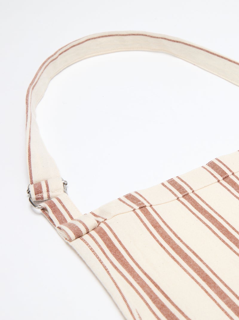 Tablier adulte en coton Marron - Kiabi