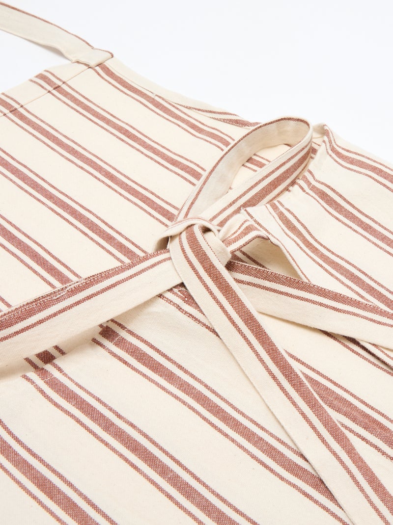 Tablier adulte en coton Marron - Kiabi