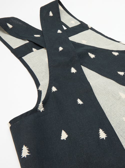 Tablier adulte imprimé Noël en coton 94x69 cm - Kiabi