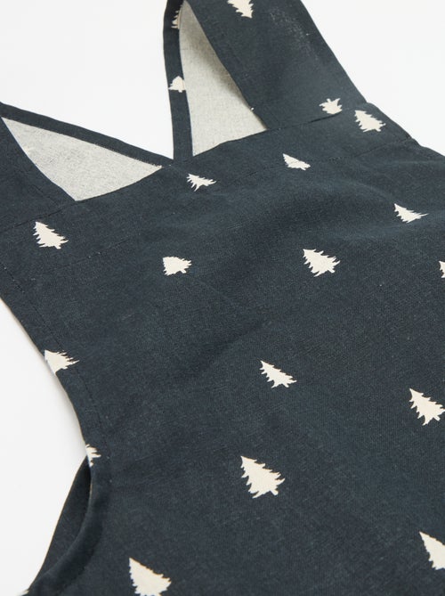 Tablier adulte imprimé Noël en coton 94x69 cm - Kiabi