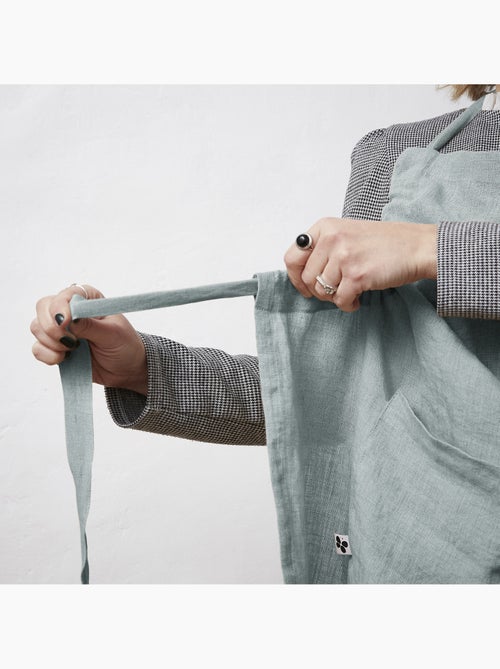 Tablier ajustable – lin lavé français 160 g/m² – soline - Kiabi