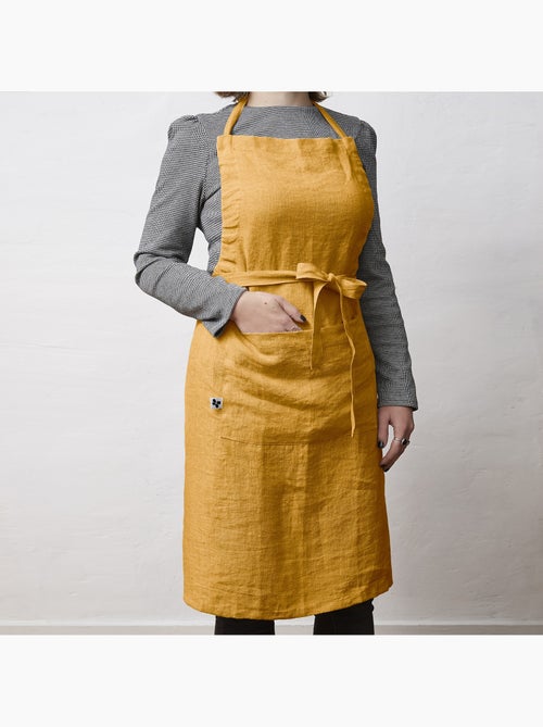 Tablier ajustable – lin lavé français 160 g/m² – soline - Kiabi