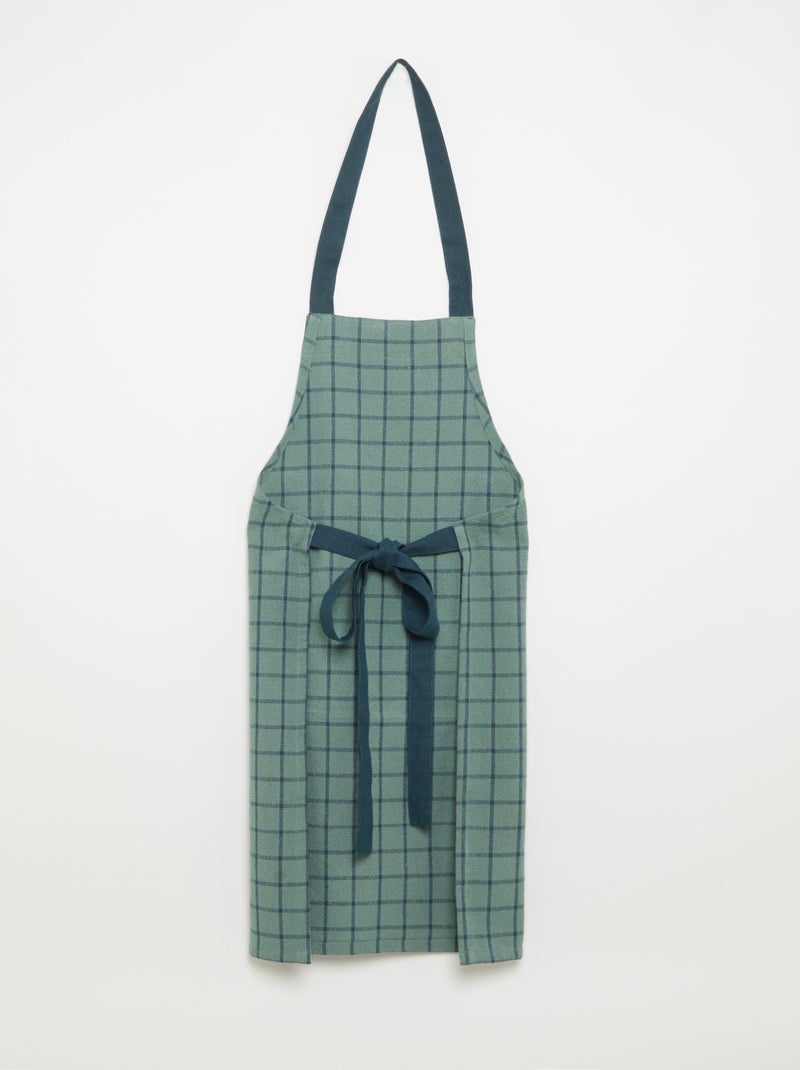 Tablier de cuisine à carreaux - KIABI Home Bleu - Kiabi